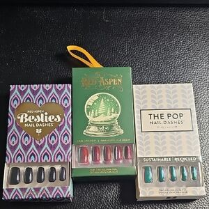 Red Aspen Besties Nail Dashes - Black and Red